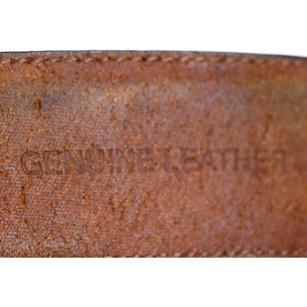Handcrafted BROWN GENUINE LEATHER 1.5